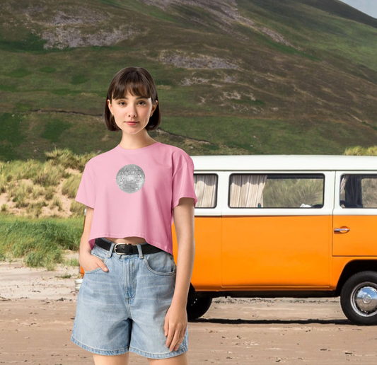 discoball | crop tee - f u n k + f i n a