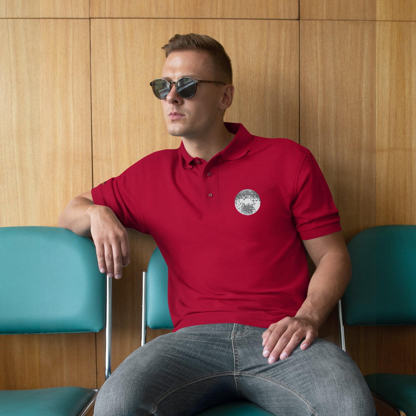 discoball | polo shirt - f u n k + f i n a
