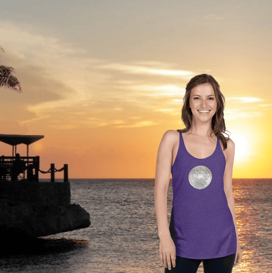 discoball | racerback tank - f u n k + f i n a