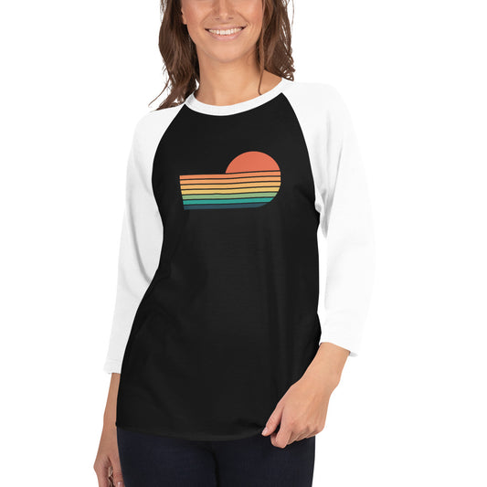 sunset rainbow | baseball tee - f u n k + f i n a