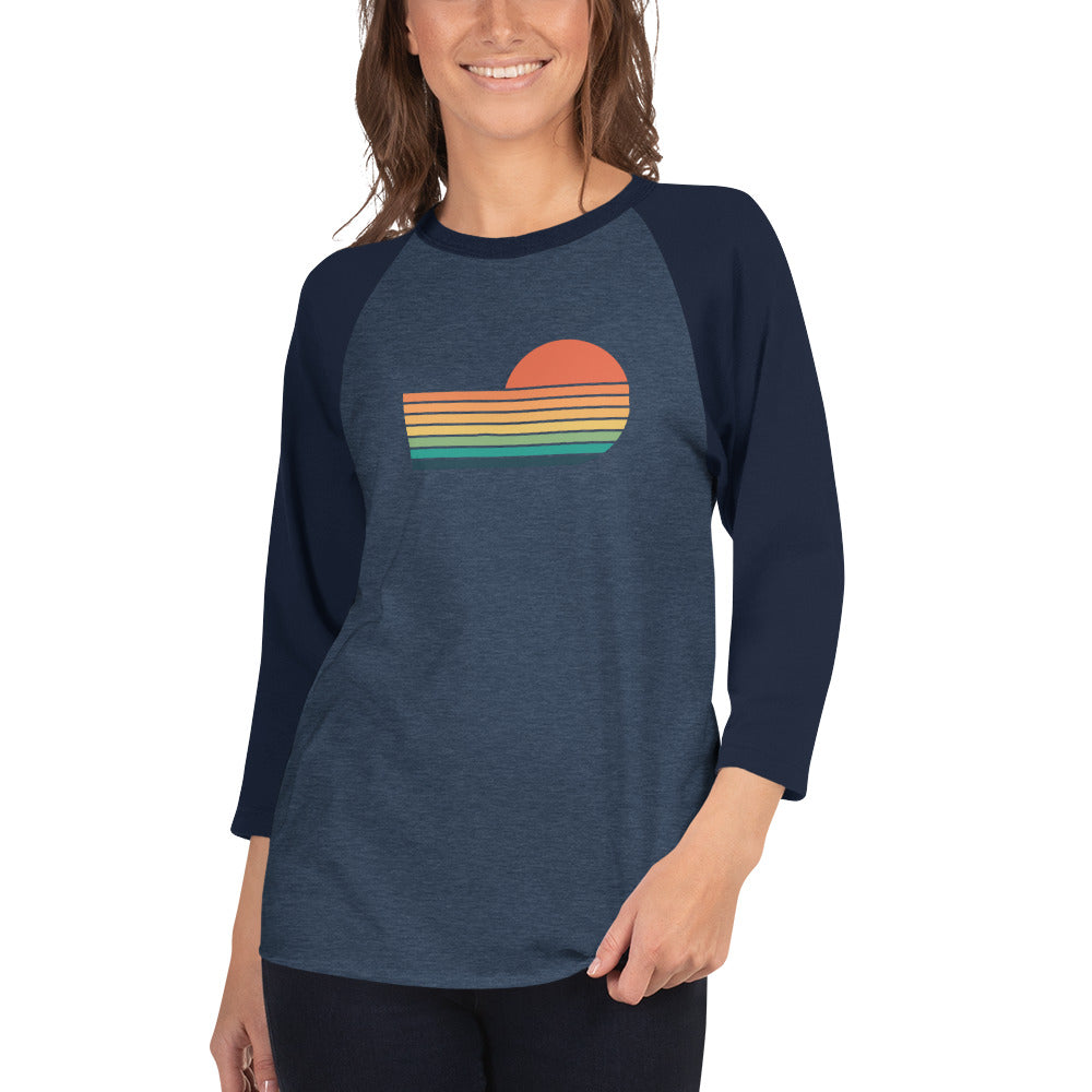 sunset rainbow | baseball tee - f u n k + f i n a