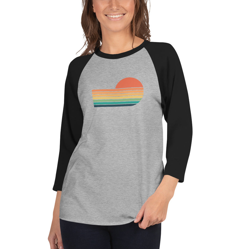 sunset rainbow | baseball tee - f u n k + f i n a