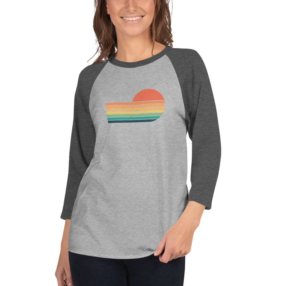 sunset rainbow | baseball tee - f u n k + f i n a