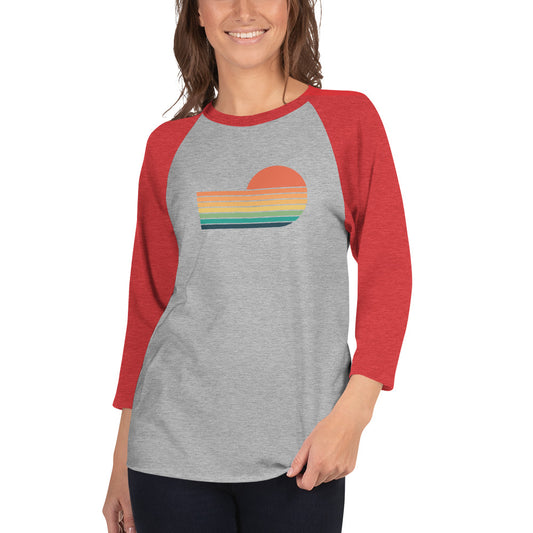 sunset rainbow | baseball tee - f u n k + f i n a