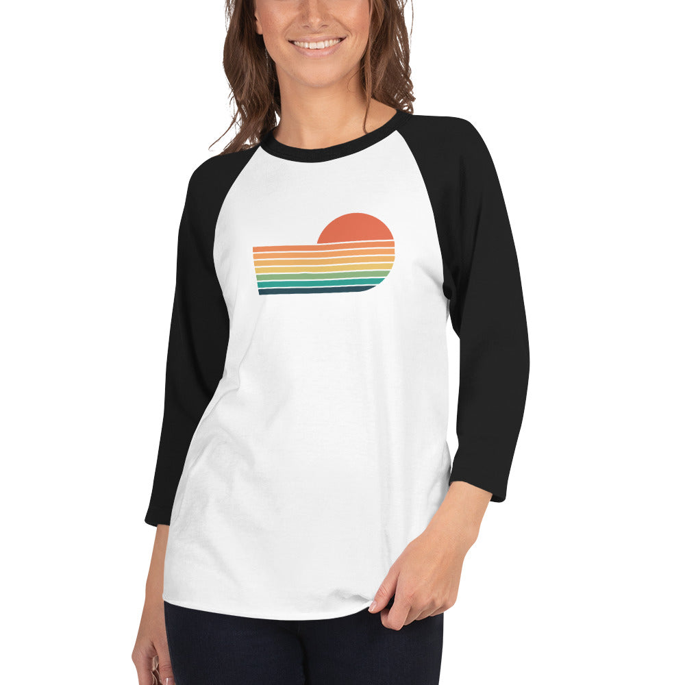 sunset rainbow | baseball tee - f u n k + f i n a