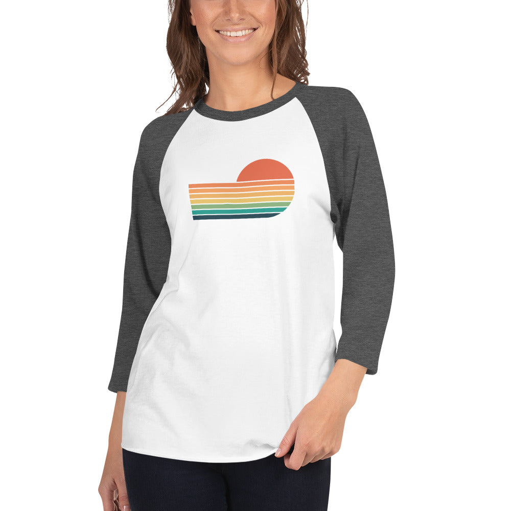 sunset rainbow | baseball tee - f u n k + f i n a