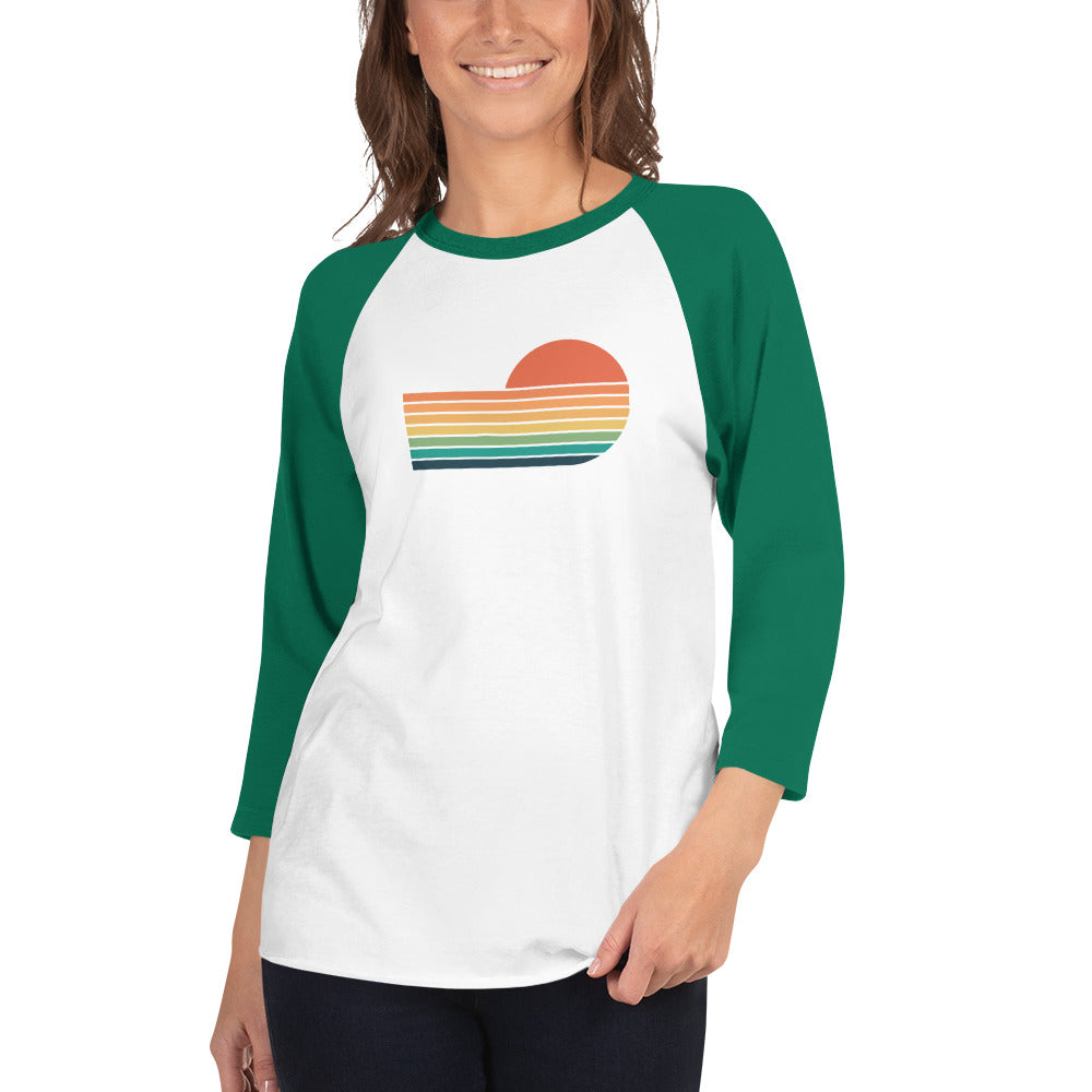 sunset rainbow | baseball tee - f u n k + f i n a