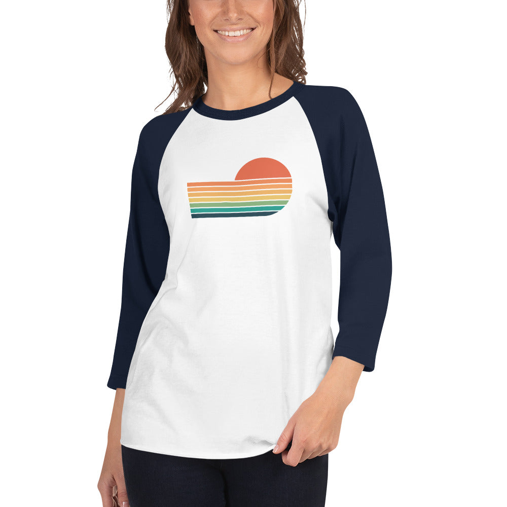 sunset rainbow | baseball tee - f u n k + f i n a