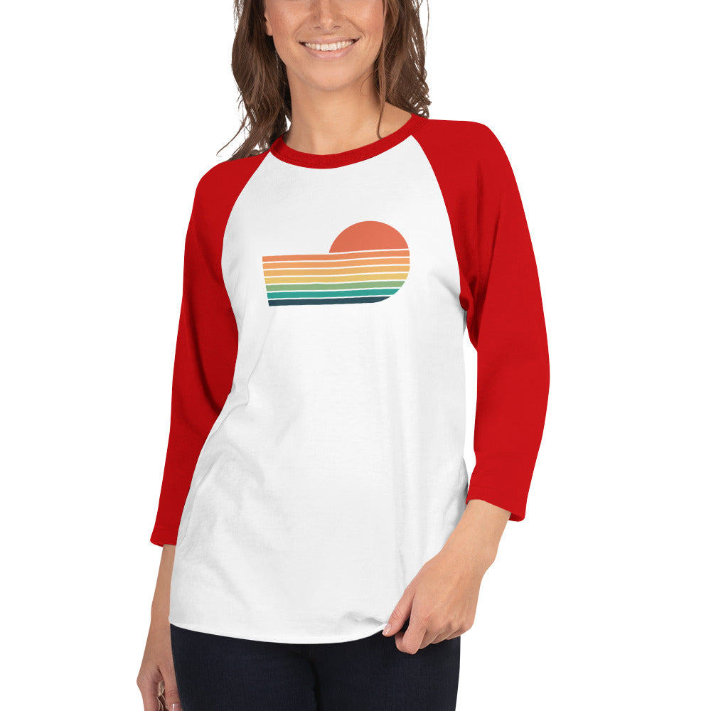 sunset rainbow | baseball tee - f u n k + f i n a