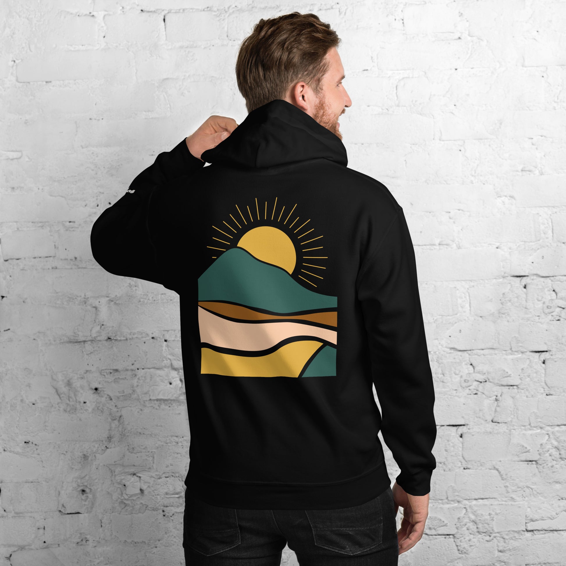 rustic sunrise back | hoodie - f u n k + f i n a