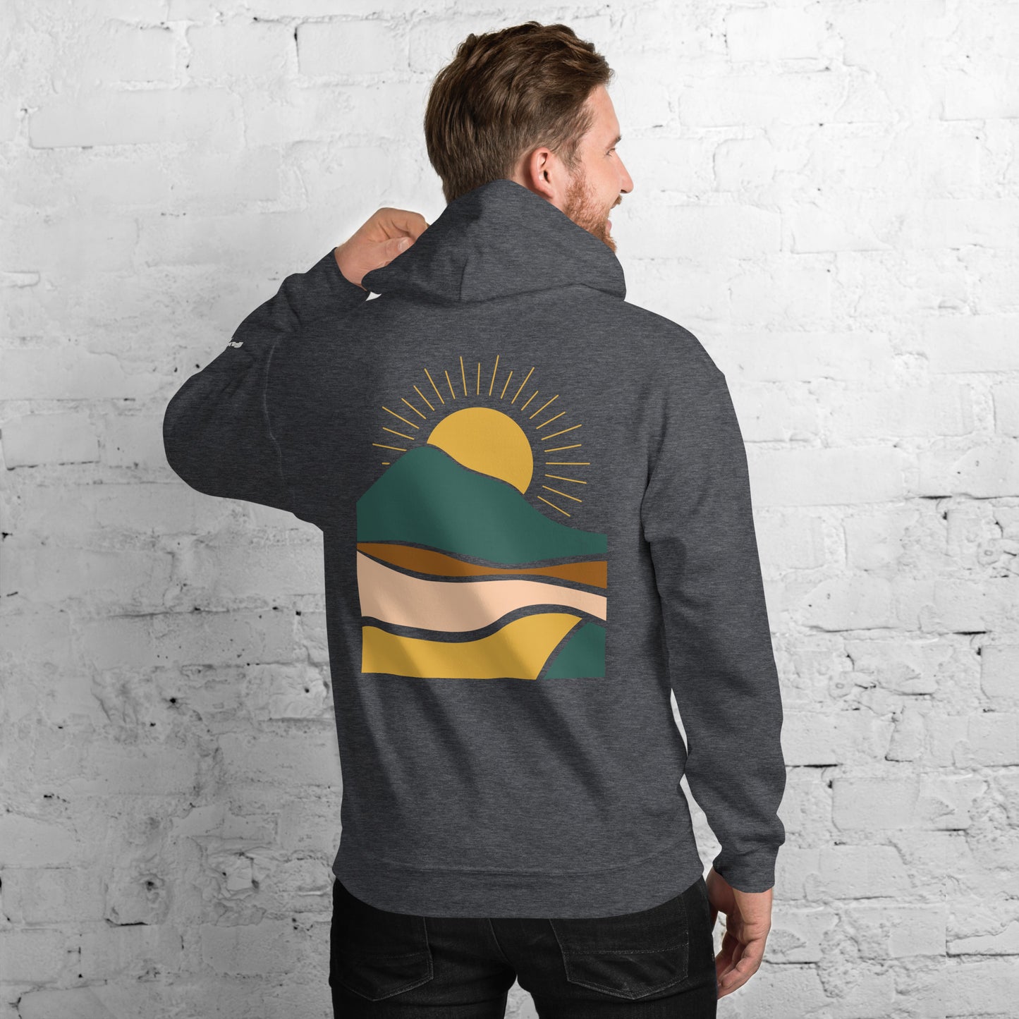 rustic sunrise back | hoodie - f u n k + f i n a