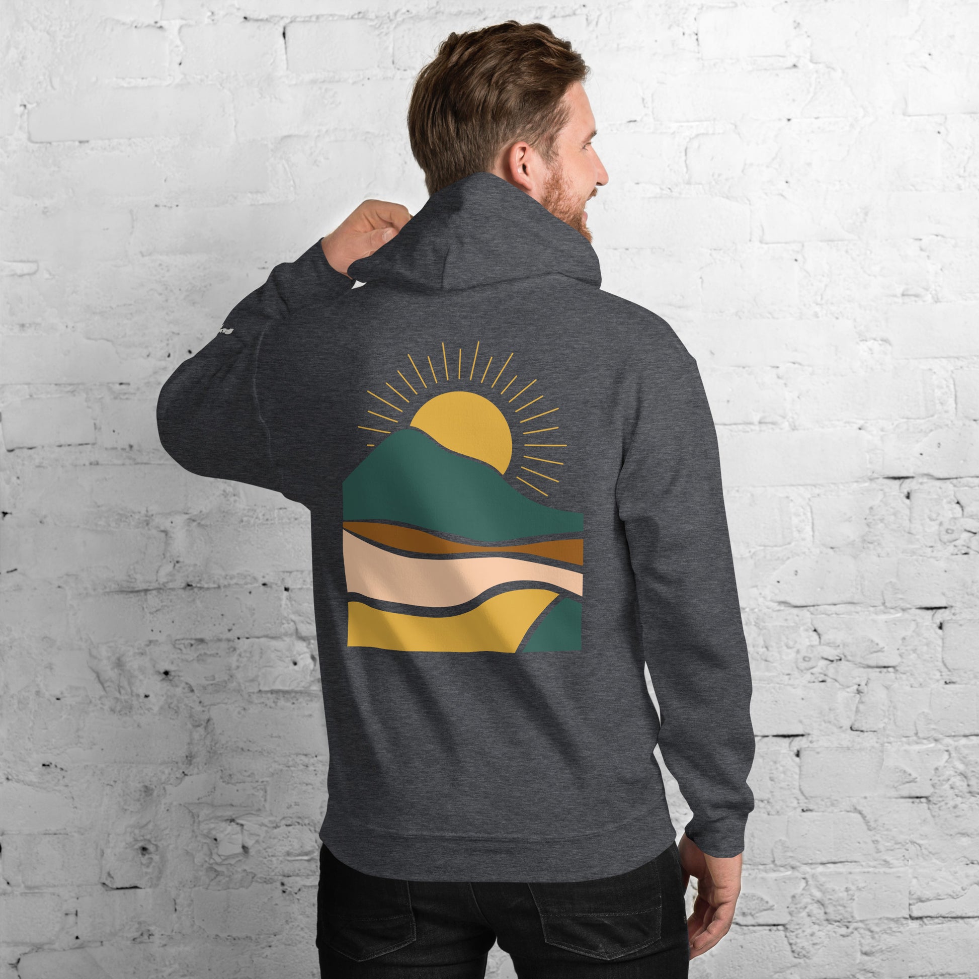 rustic sunrise back | hoodie - f u n k + f i n a