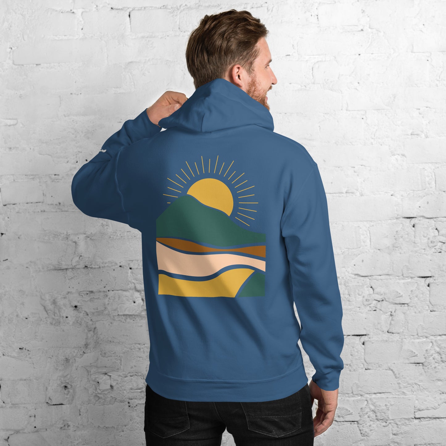 rustic sunrise back | hoodie - f u n k + f i n a