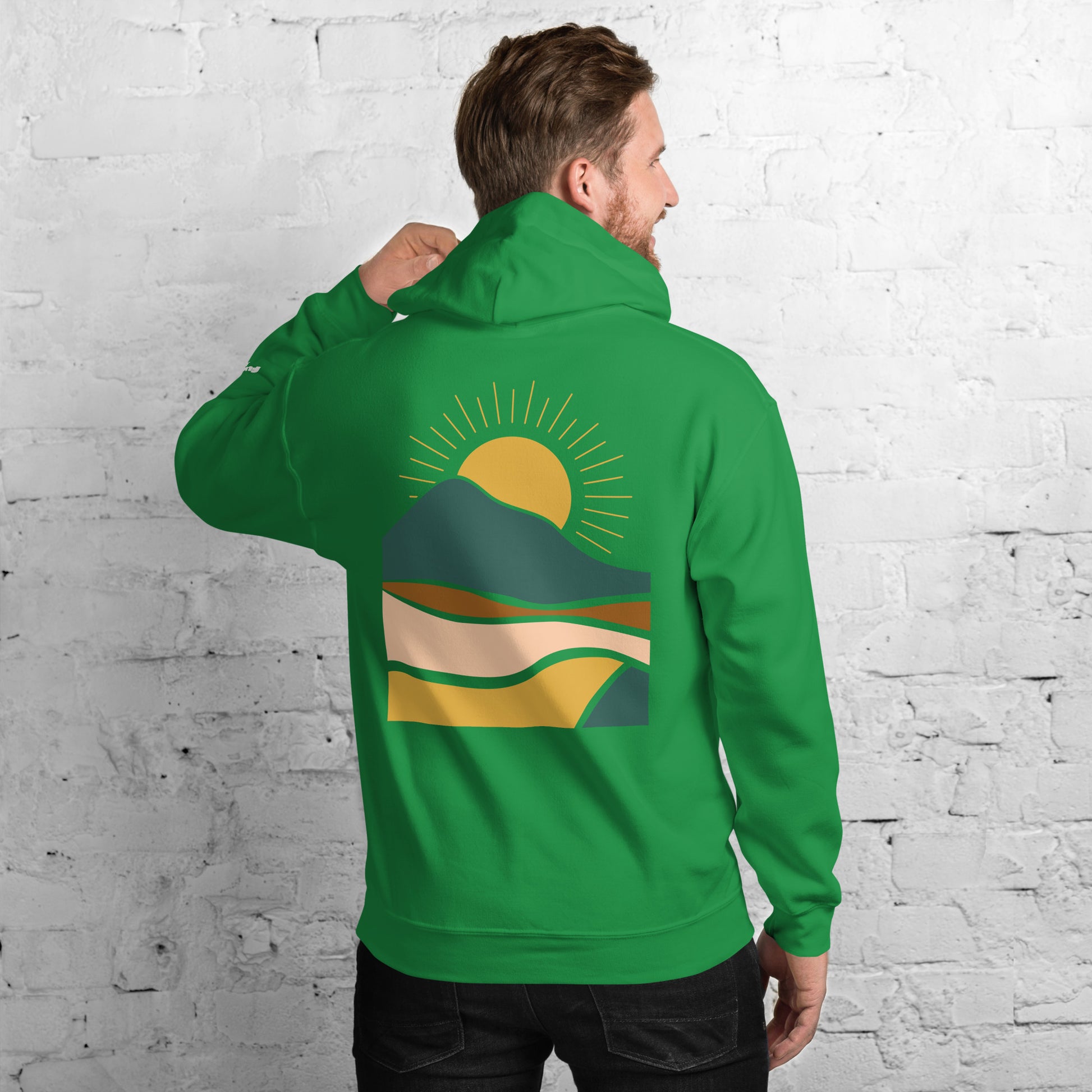 rustic sunrise back | hoodie - f u n k + f i n a