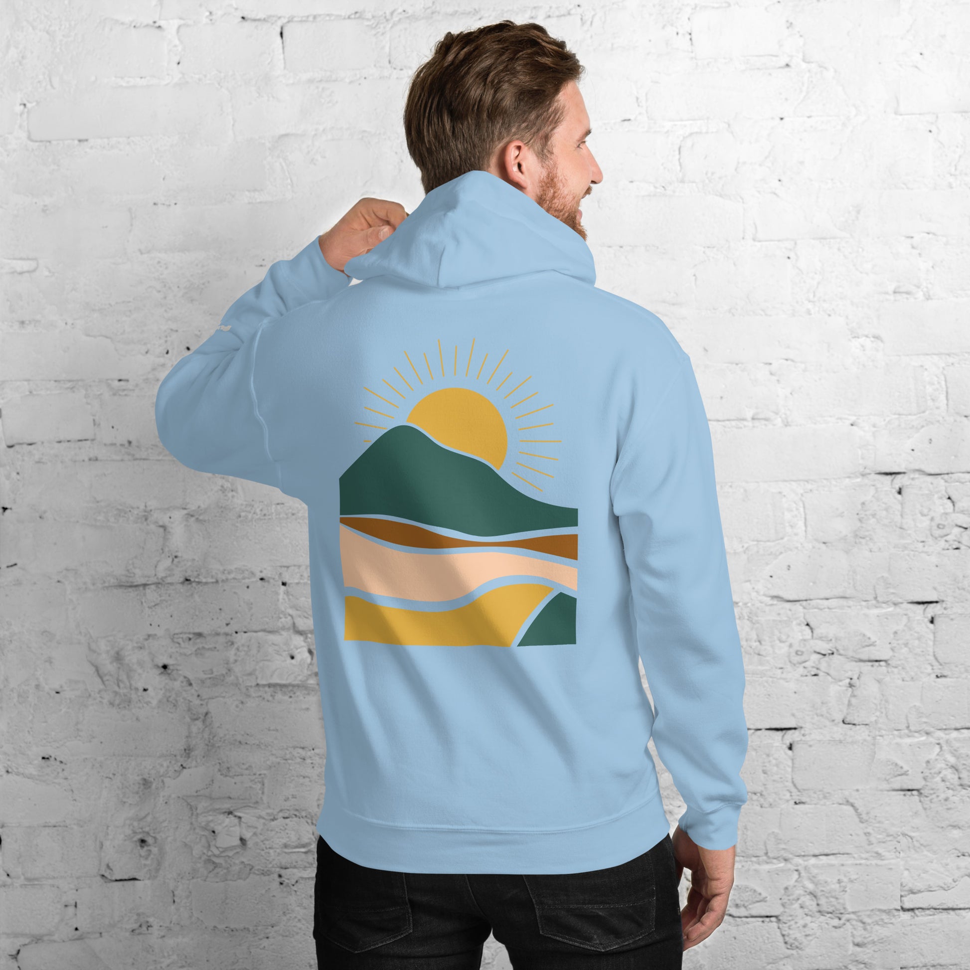 rustic sunrise back | hoodie - f u n k + f i n a