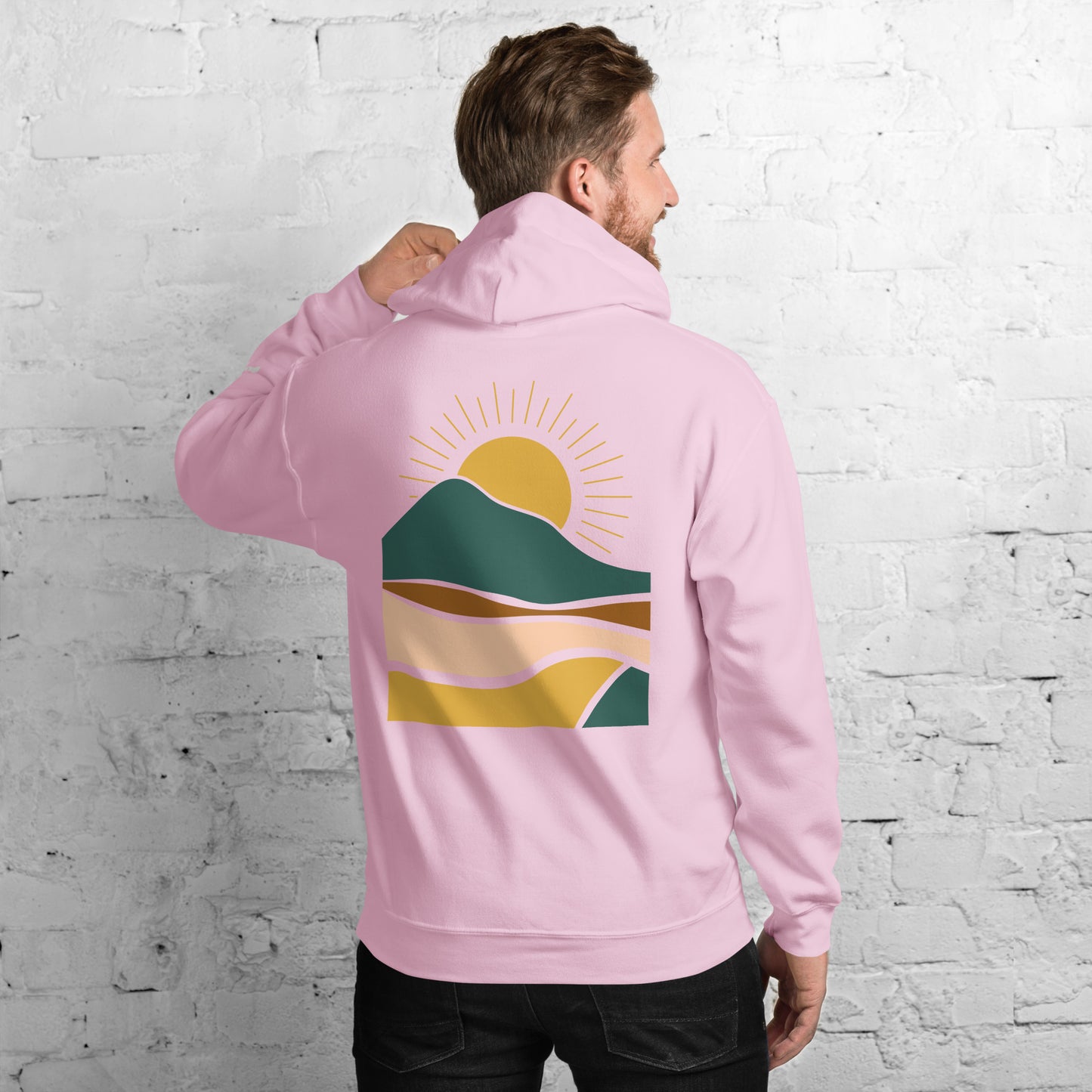 rustic sunrise back | hoodie - f u n k + f i n a