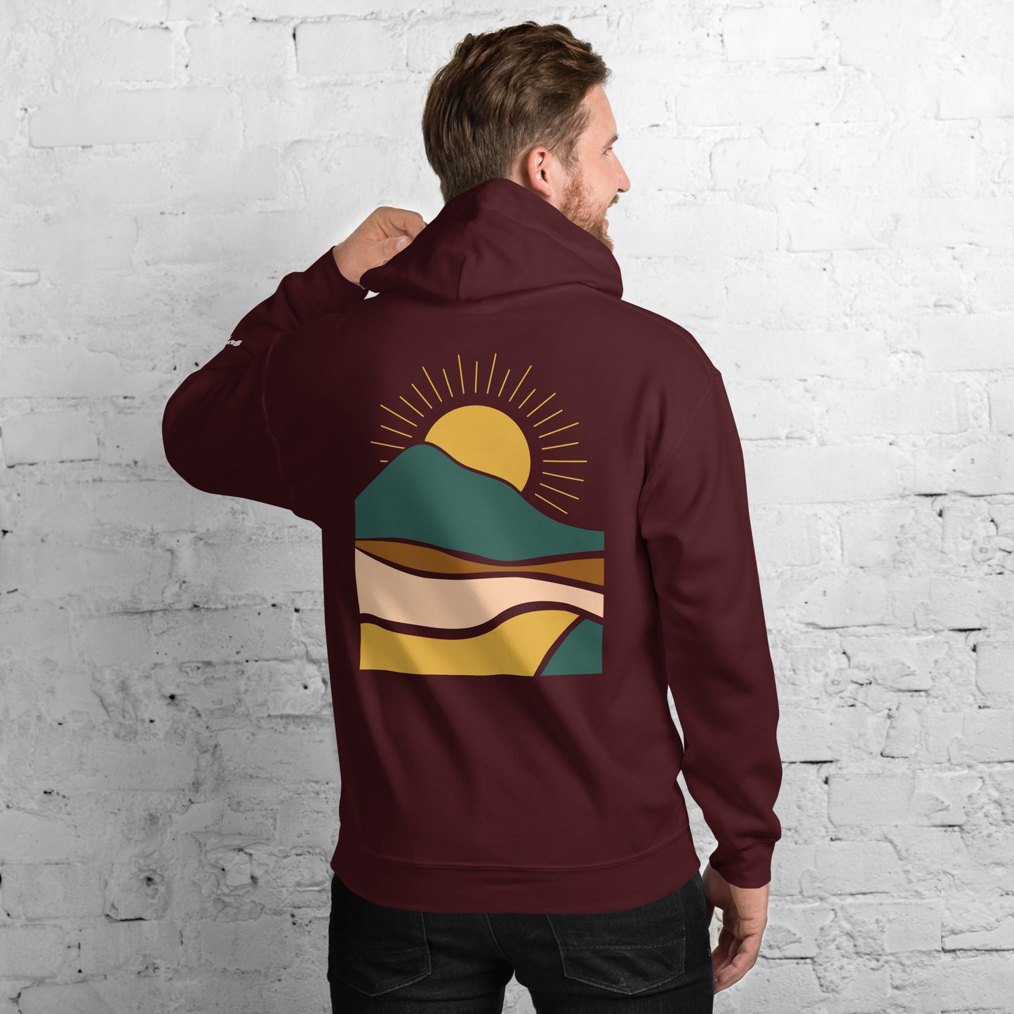 rustic sunrise back | hoodie - f u n k + f i n a