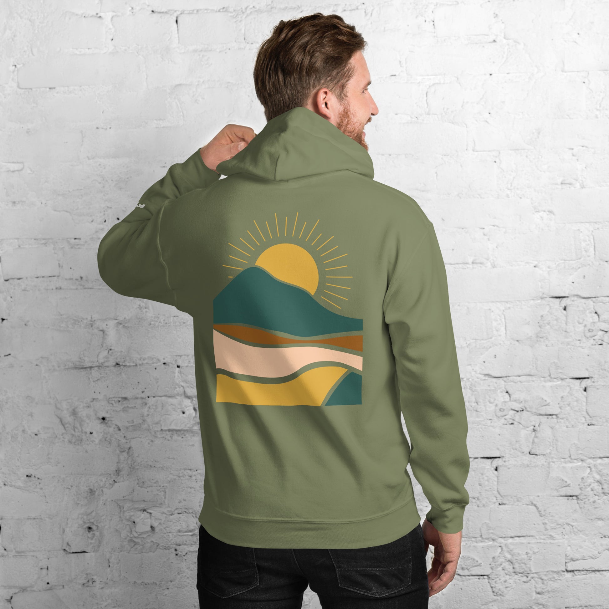 rustic sunrise back | hoodie - f u n k + f i n a