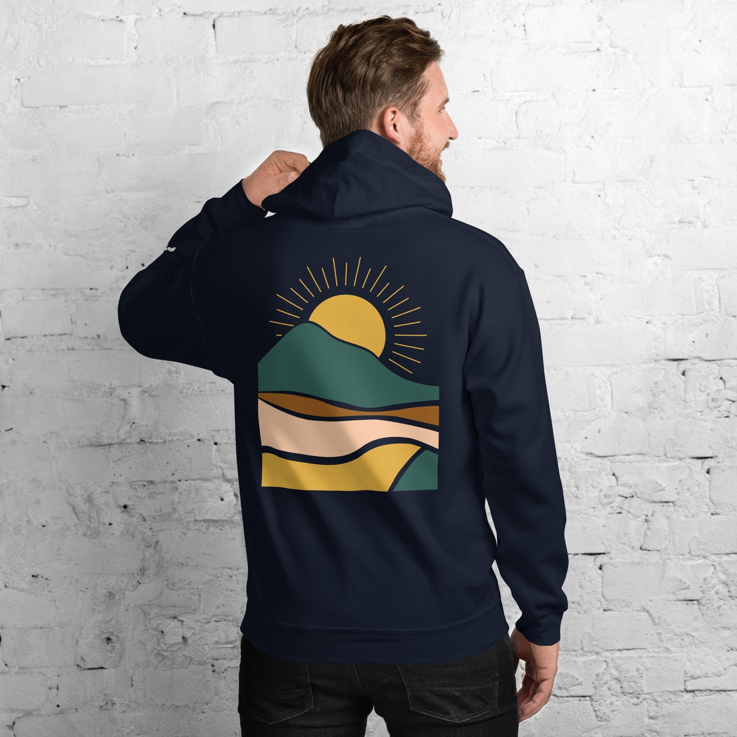 rustic sunrise back | hoodie - f u n k + f i n a
