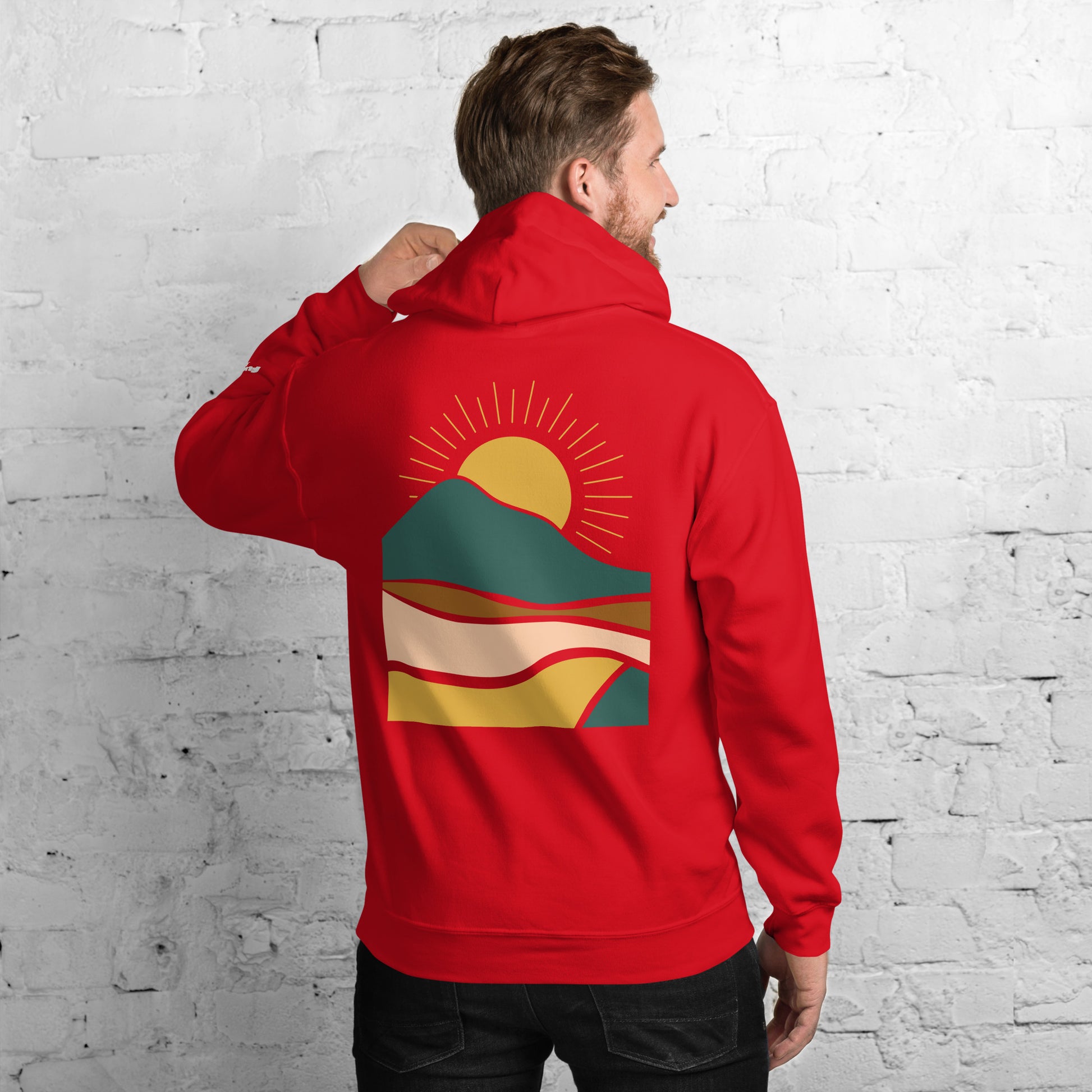 rustic sunrise back | hoodie - f u n k + f i n a