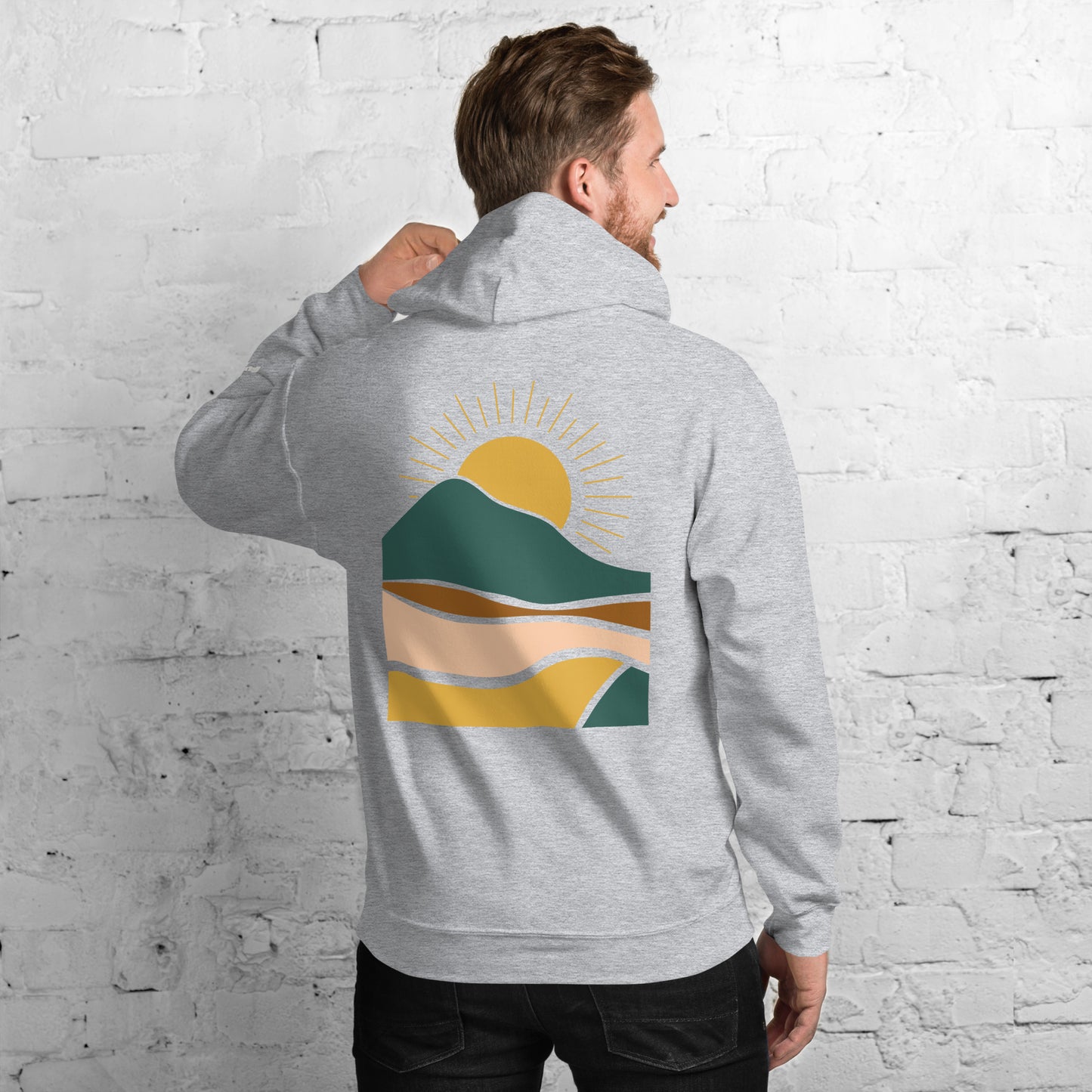 rustic sunrise back | hoodie - f u n k + f i n a