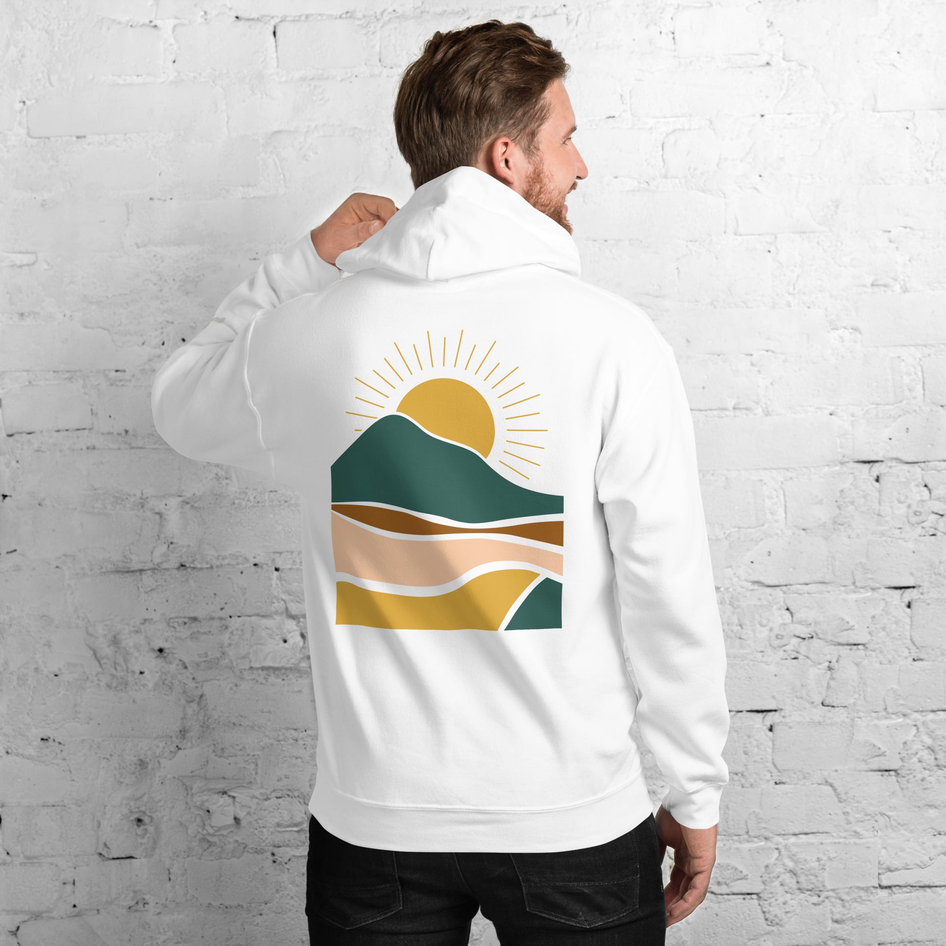 rustic sunrise back | hoodie - f u n k + f i n a