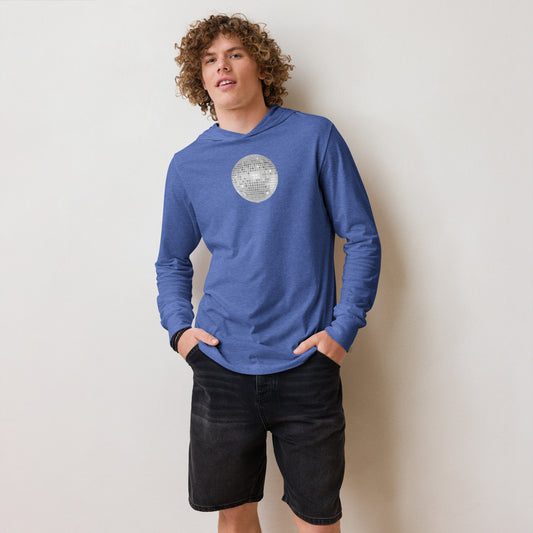 discoball | hooded long-sleeve tee - f u n k + f i n a