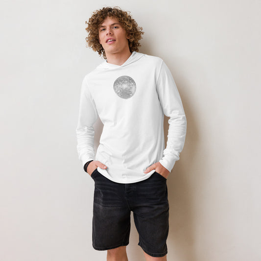 discoball | hooded long-sleeve tee - f u n k + f i n a
