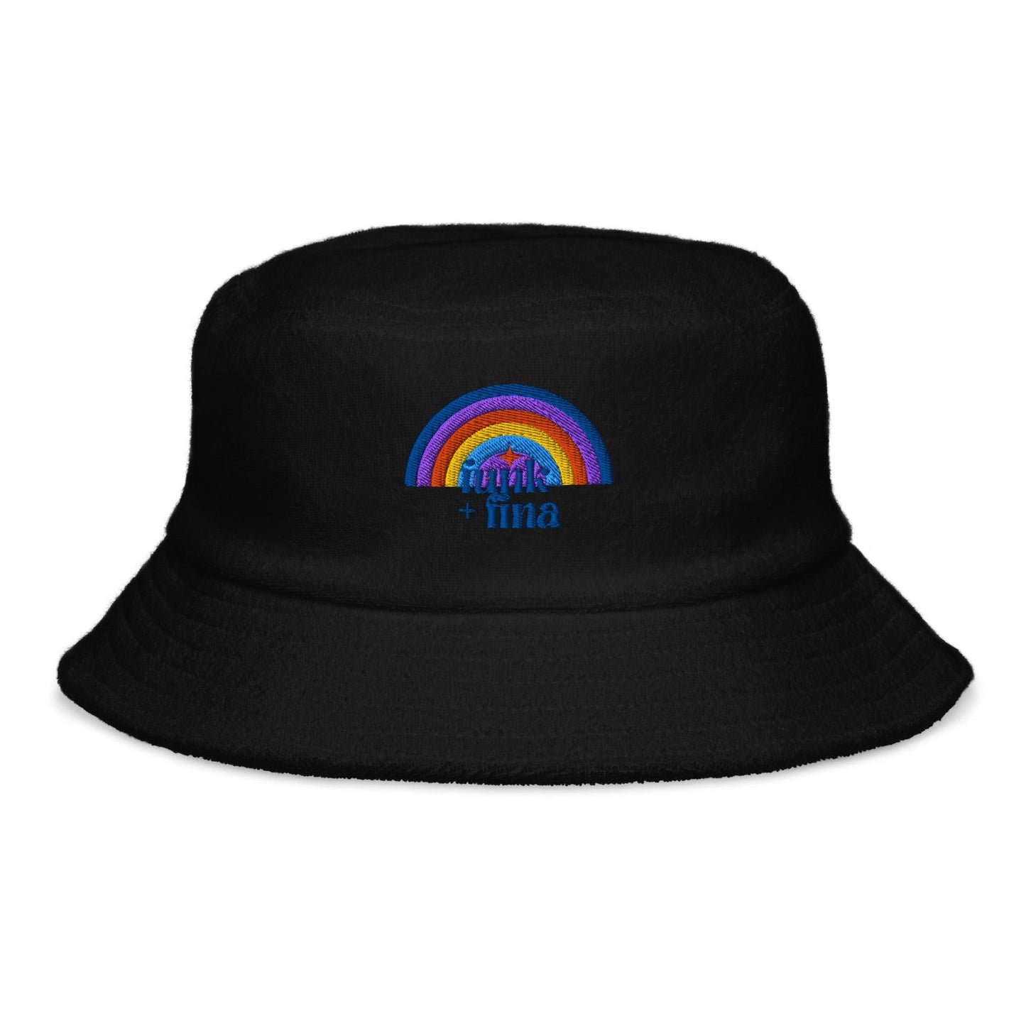 blue circle rainbow | bucket hat - f u n k + f i n a