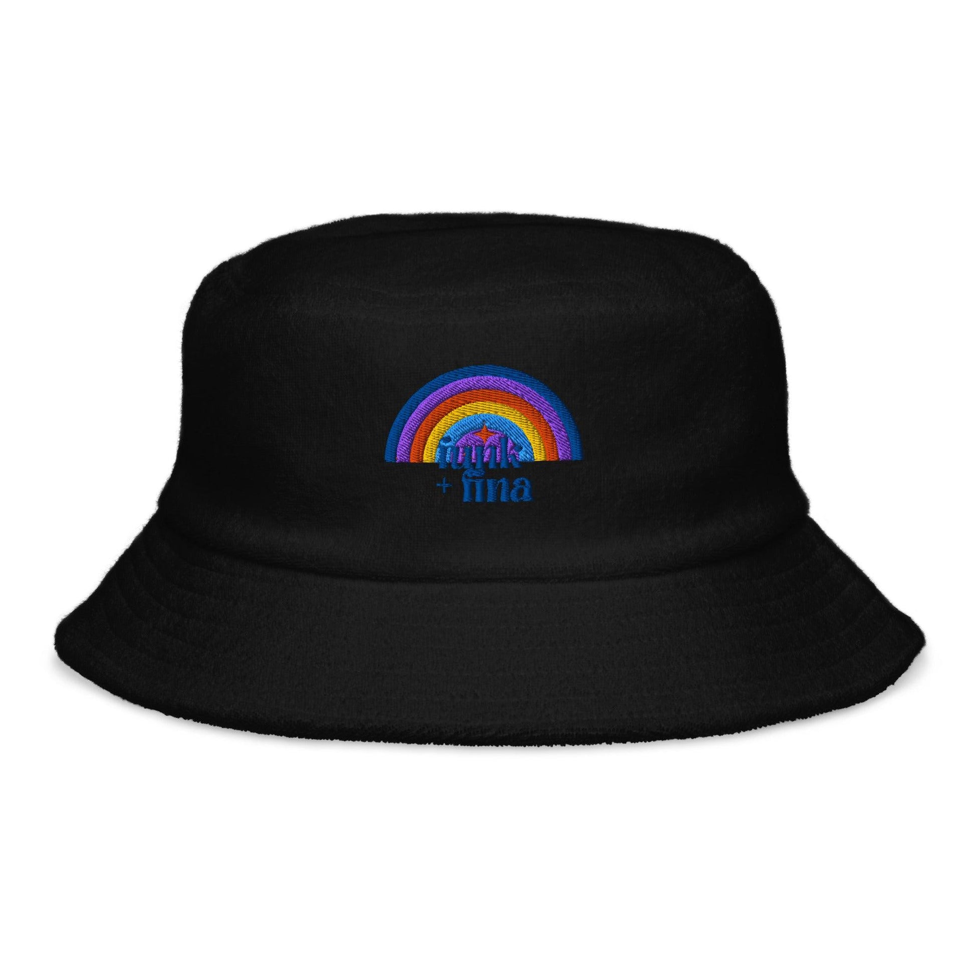 blue circle rainbow | bucket hat - f u n k + f i n a