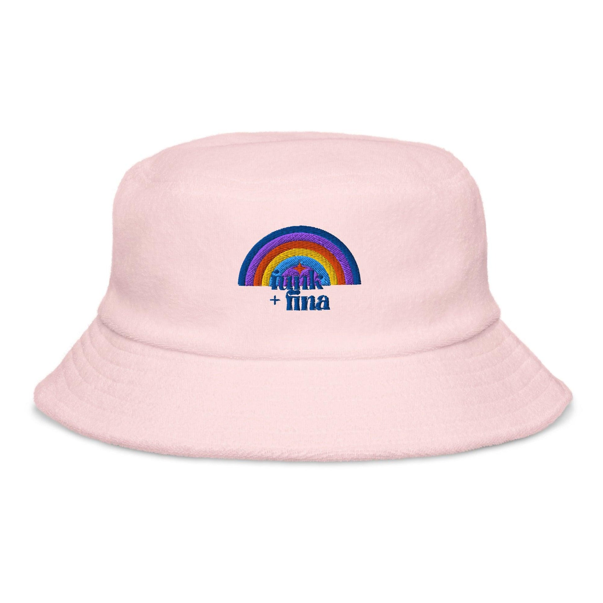 blue circle rainbow | bucket hat - f u n k + f i n a