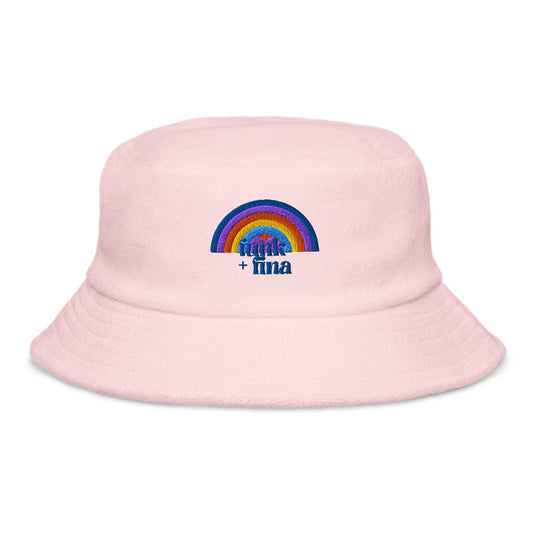 blue circle rainbow | bucket hat - f u n k + f i n a