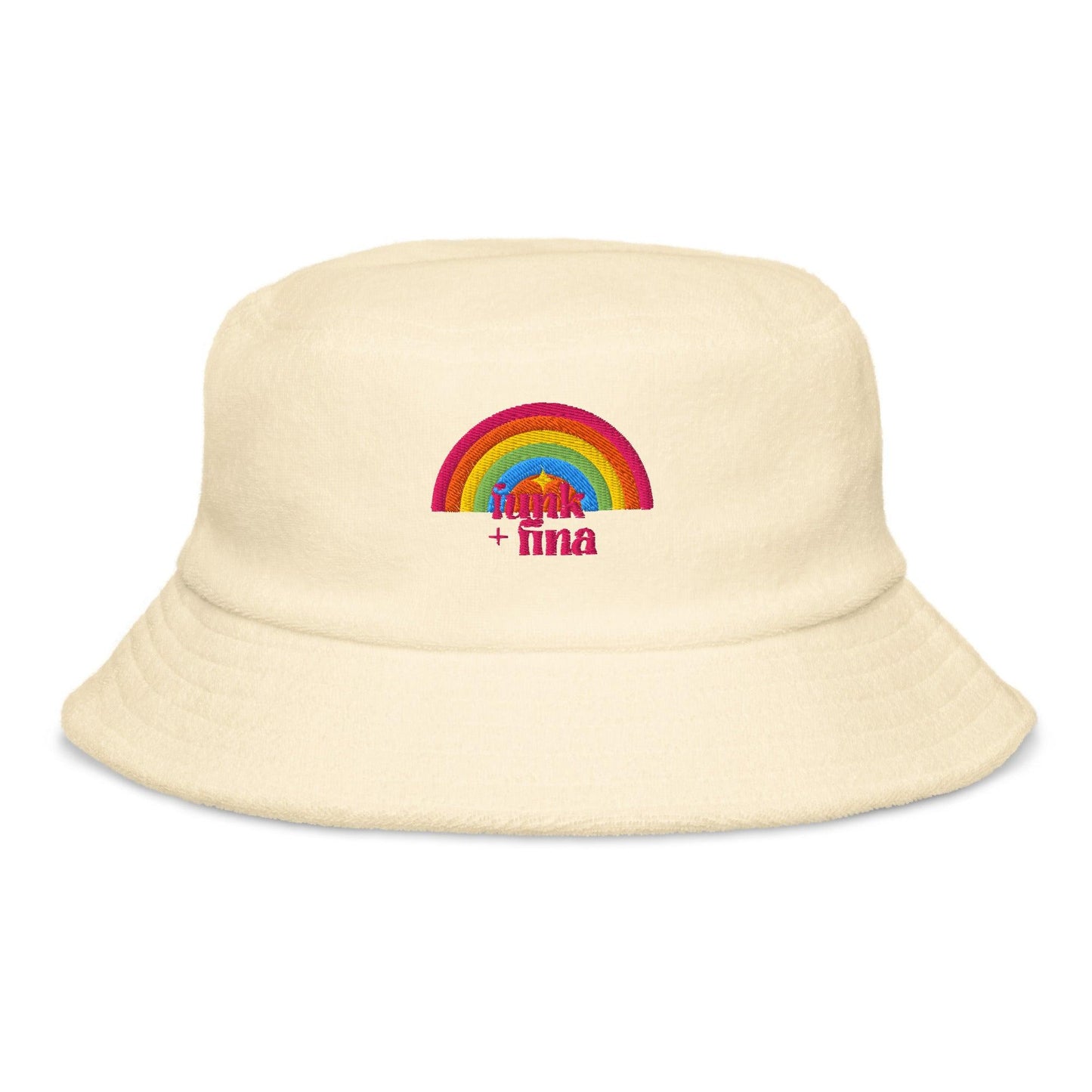 red rainbow circle | bucket hat - f u n k + f i n a