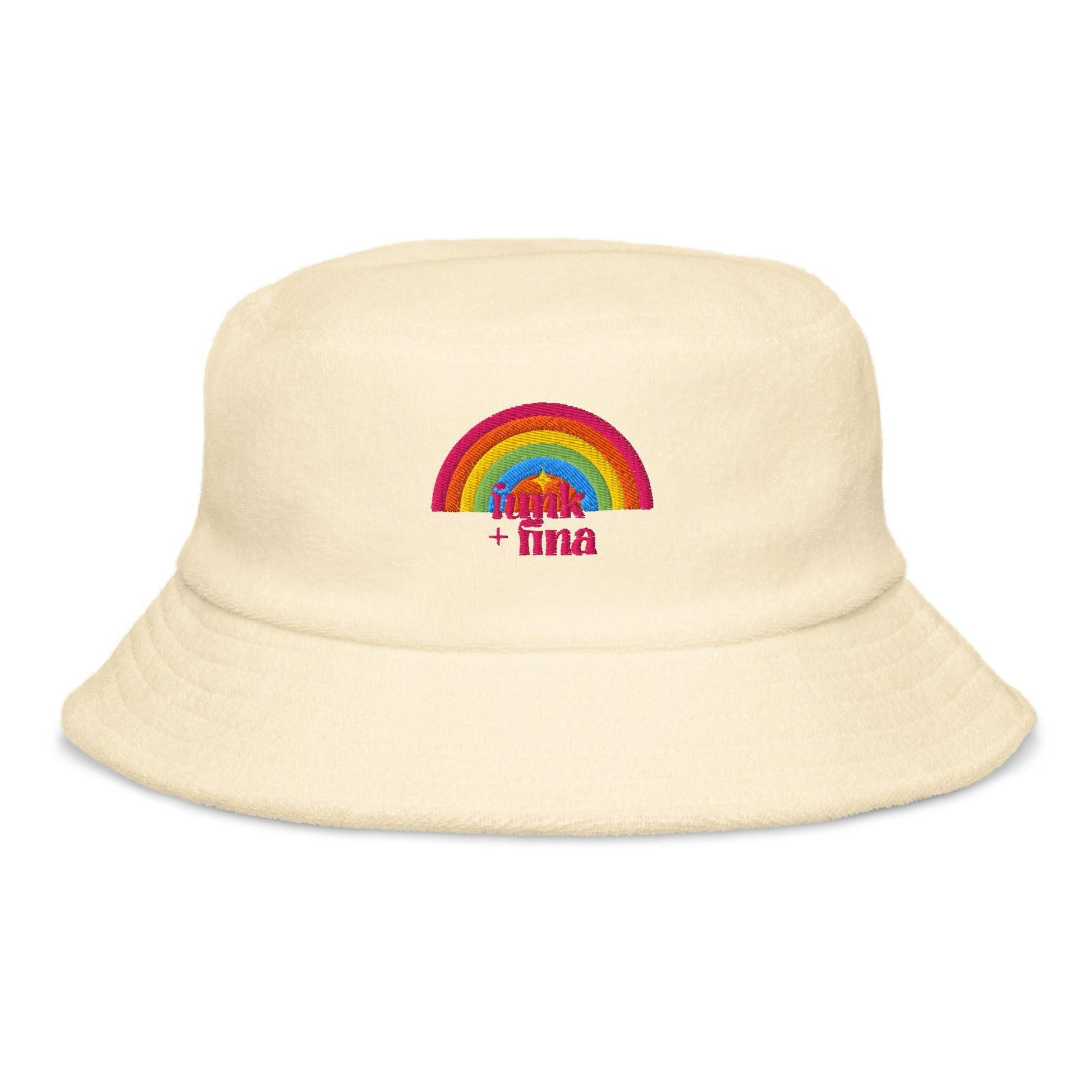 red rainbow circle | bucket hat - f u n k + f i n a