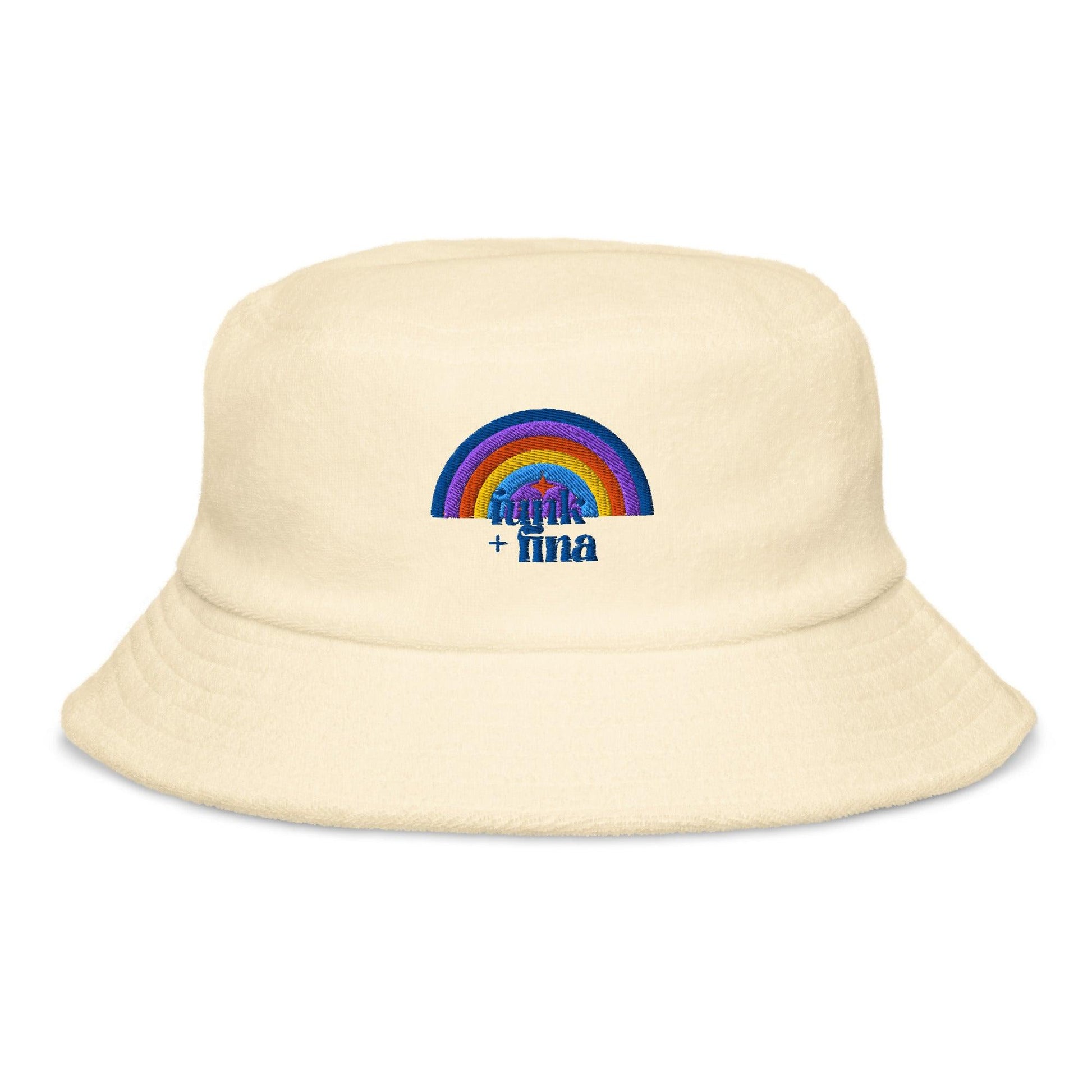 blue circle rainbow | bucket hat - f u n k + f i n a