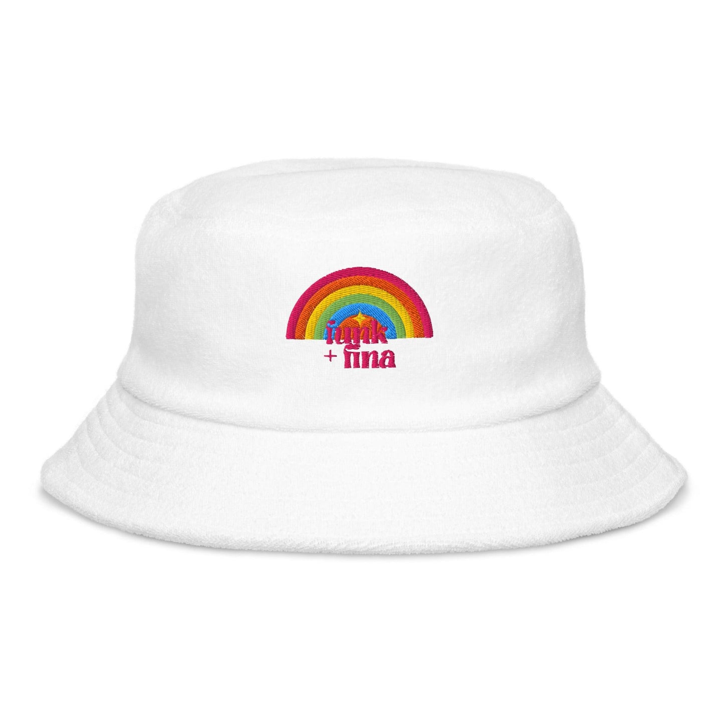 red rainbow circle | bucket hat - f u n k + f i n a