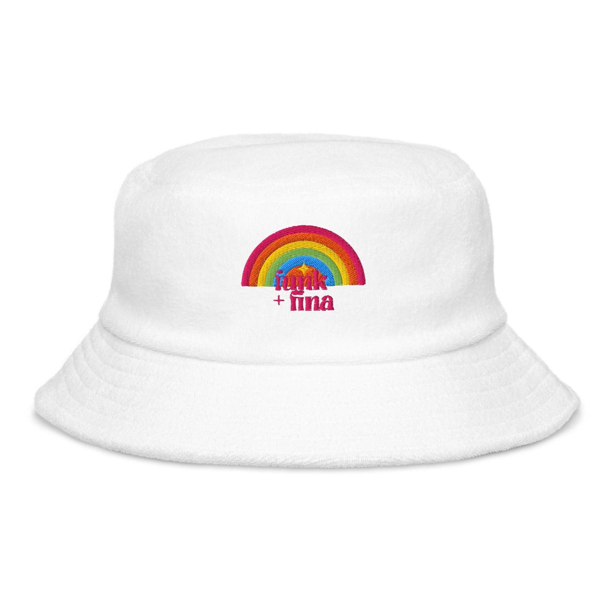 red rainbow circle | bucket hat - f u n k + f i n a