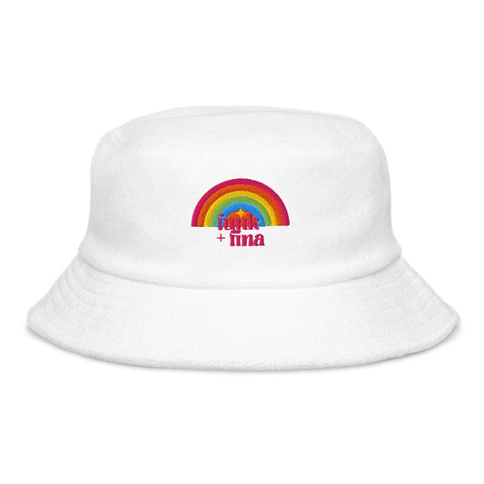 red rainbow circle | bucket hat - f u n k + f i n a