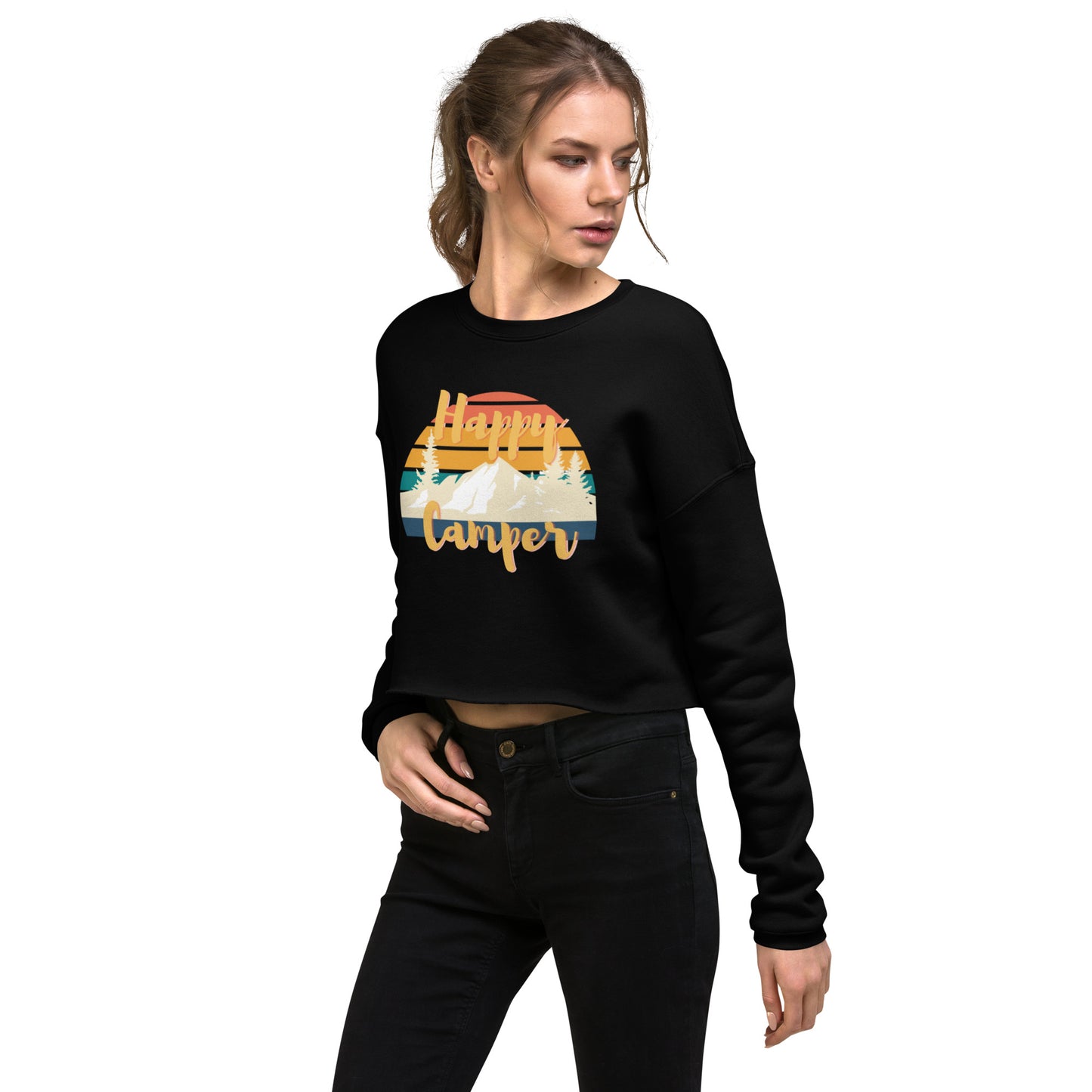 rainbow sunset | crop sweatshirt - f u n k + f i n a