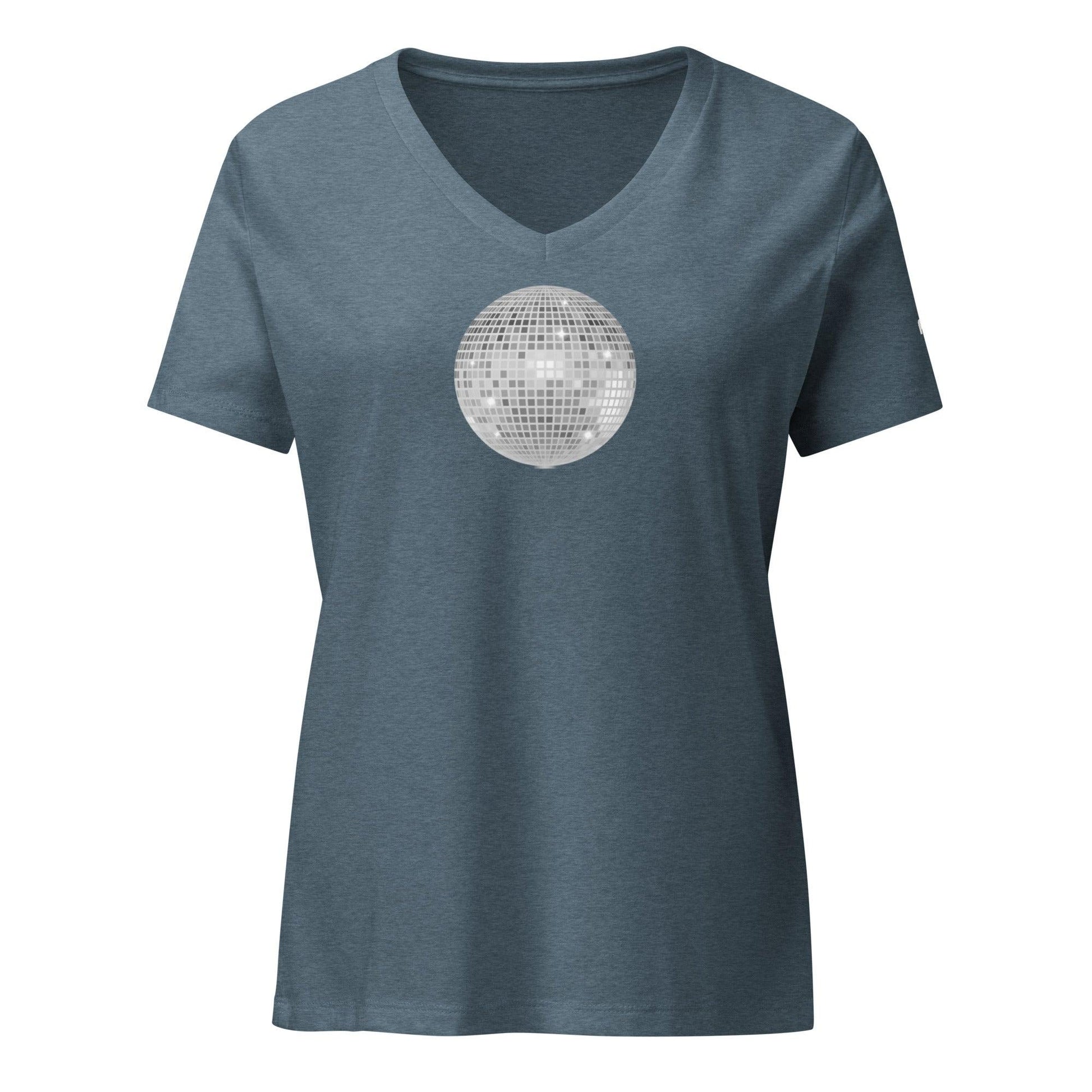 discoball | vee-neck tee - f u n k + f i n a