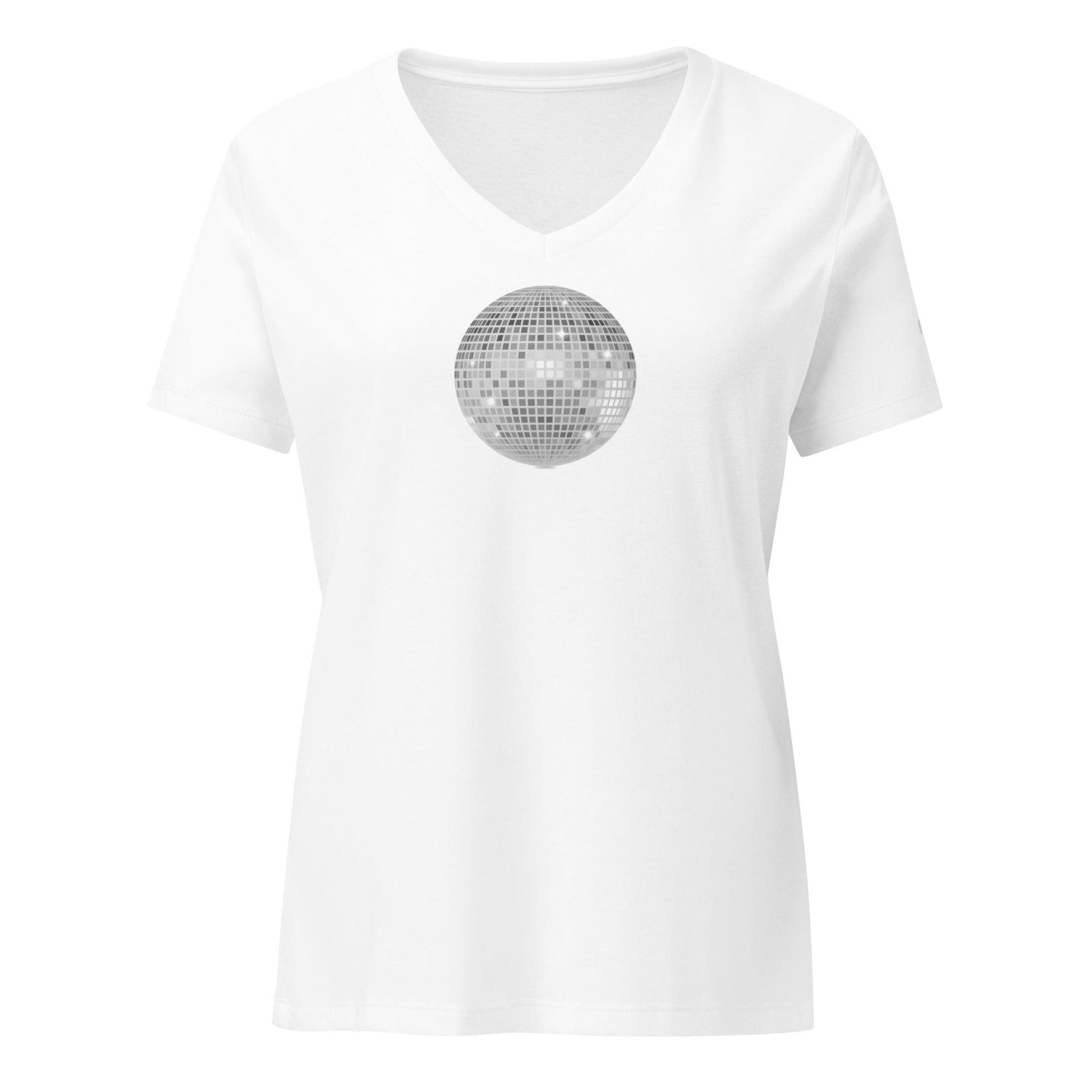discoball | vee-neck tee - f u n k + f i n a
